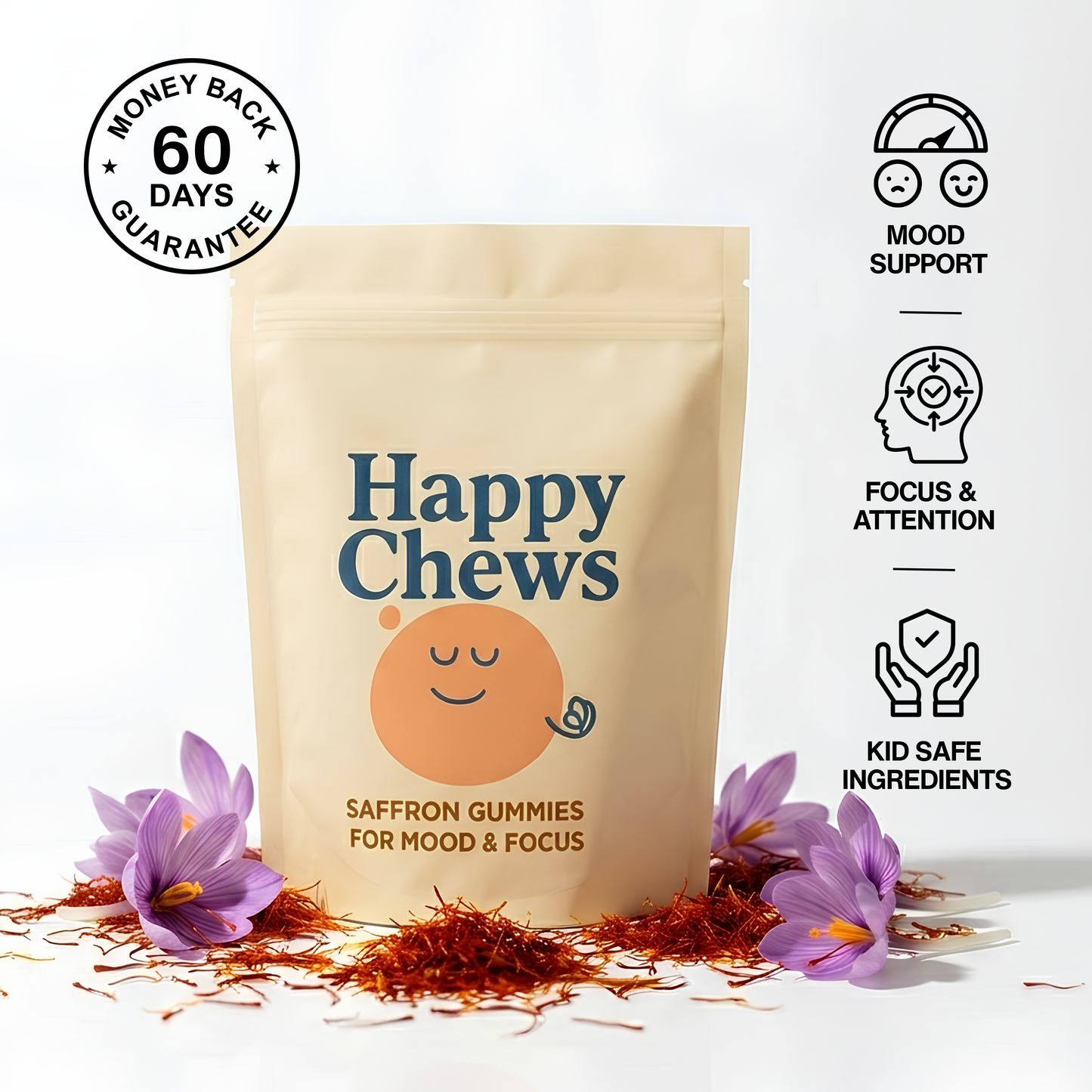Saffron Gummies for Calmer, More Focused Kids