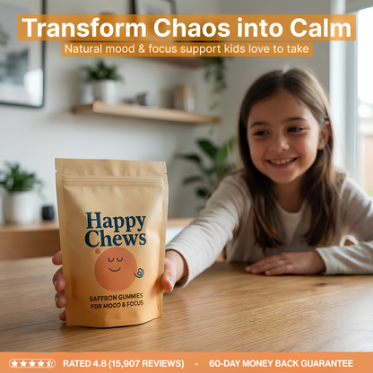 Saffron Gummies for Calmer, More Focused Kids