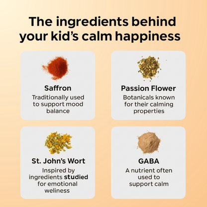 Saffron Gummies for Calmer, More Focused Kids